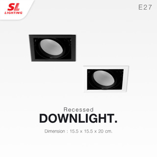 SL LIGHTING | Recessed Downlight โคมไฟดาวน์ไลท์ฝังฝ้า รุ่น SL-6-679 ขั้วE27 ปรับหน้าได้