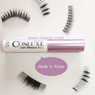 ￼กาวติดขนตา Cosluxe Lash Adhesive Waterproof &amp; Long-Wearing Formula White 5ml. กาวติดขนตา