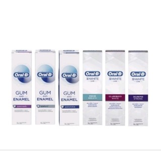 [พร้อมส่ง/ราคาถูก]ยาสีฟัน Oral B 3DWhite Luxe และ Gum and Enamel ออรัลบี ทรีดีไวท์ ลุกซ์ และ กัม แอนด์ อินาเมล