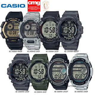 CASIO ของแท้ สำหรับข้อมือชายรุ่น AE-1400WH, AE-1500WH , AE-3000W SERIES แบตเตอรี่10ปี รับประกันCMG1ปี