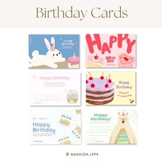 การ์ดวันเกิด l Birthday Cards ( ราคาต่อใบ มีซองใสให้นะคะ )