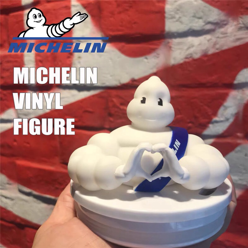 ตุ๊กตาโมเดล Michelin ฝาครอปแก้ว ตุ๊กตามิชลิน เนื้อไวนิล มิชลินสตาร์ Michelin  (AC164)