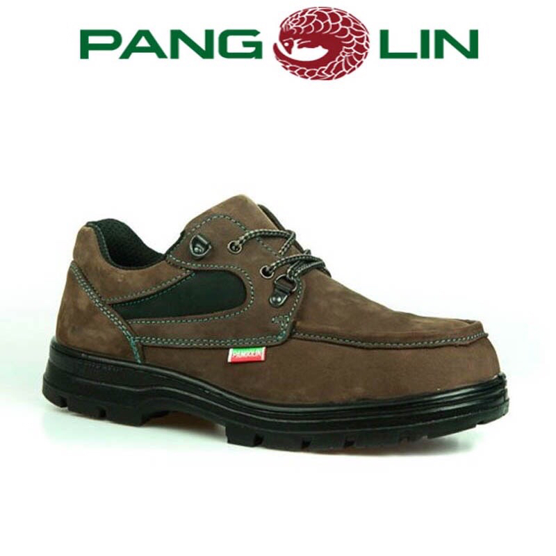รองเท้าเซฟตี้ pangolin รุ่น0285G หนังแท้ หัวเหล็ก พื้นเสริมสแตนเลส