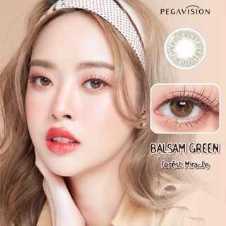 คอนแทคเลนส์สี รายเดือน PEGAVISION รุ่น Forest Miracle สี Balsam Green (2 เลนส์/กล่อง)