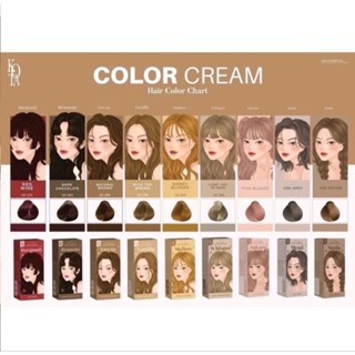 👱‍♀️👱‍♀️ครีมย้อมผมKOTAเม็ดสีชัดมาก ลุคคุณหนู👩‍🦰👩‍🦰