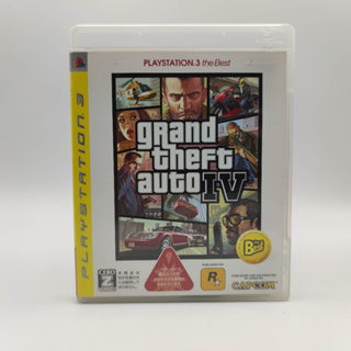 GRAND THEFT AUTO IV the best มีแผ่นที่พับ แผ่นใหญ่ แผ่นสภาพดี เล่นได้ PlayStation 3 [PS 3] มีกล่องใสสวมเพื่อเก็บสะสมให้