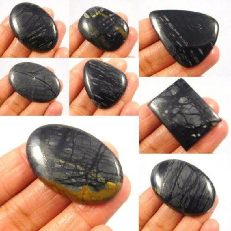 1 PC Random Pick  Natural Picaso Jasper 2-3 cm Polished Cabochon Stone / Top High Q  Jewelry Stone Healing Chakra. ราคา ถูกที่สุด ดีลบีเคเค แกลเลอรีภาพที่ 4
