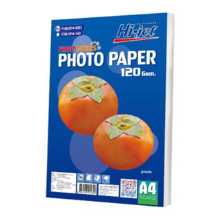 “Hi-jet” กระดาษโฟโต้ ผิวมัน Inkjet Fruit Series Glossy Photo Paper 120 แกรม A4 100 แผ่น