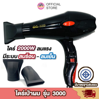 🔥พร้อมส่ง🔥 ไดร์เป่าผม CKL / JMF 3000 ปรับลมร้อน-ลมเย็นได้ Professional Hair Dryer มีมอก.