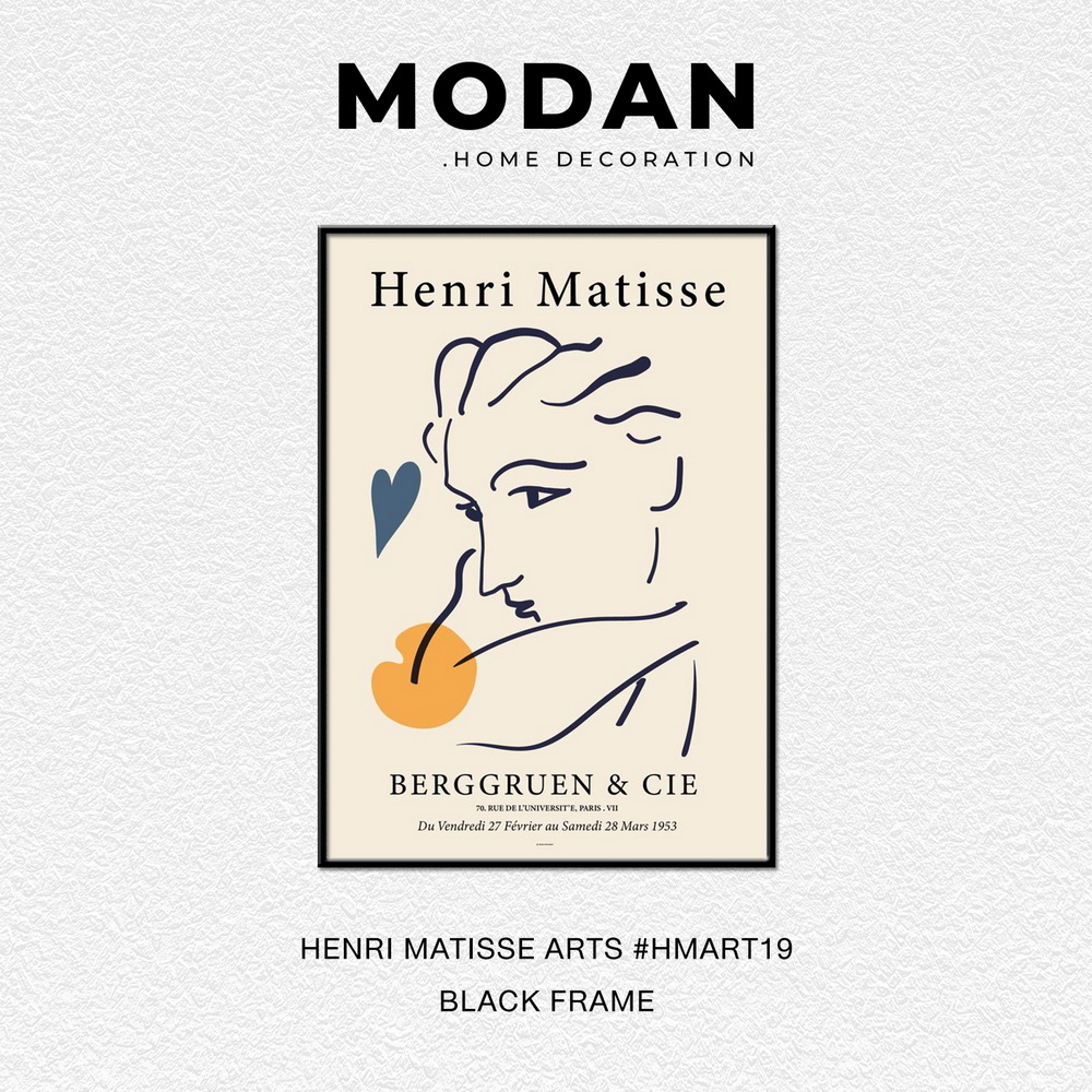 ⚡ พร้อมจำหน่าย ⚡ MODAN ภาพตกแต่งบ้านสไตล์โมเดิร์น HENRI MATISSE ART รหัส HMART19