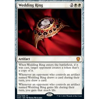 Wedding Ring การ์ด Magic The Gathering ของแท้ จากชุด Crimson Vow Commander Decks