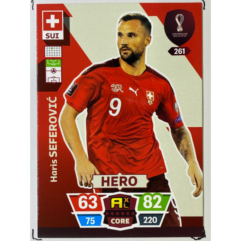 Haris Seferovic การ์ดนักฟุตบอล ฟุตบอลโลก Worldcup 2022 การ์ดสะสม Switzerland การ์ดนักเตะ สวิตเซอร์แล