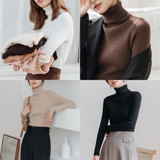 U_MORESTUFF สเวตเตอ Basic beam turtle neck