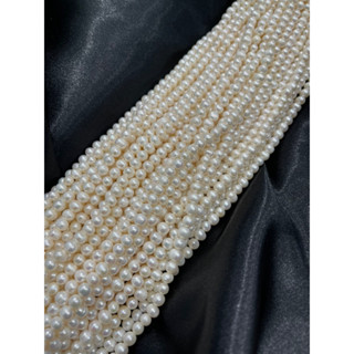 Natural pearls 4.0-4.5 MM rounded pearls มุกธรรมชาติ 4.0-4.5 MM มุกกลม