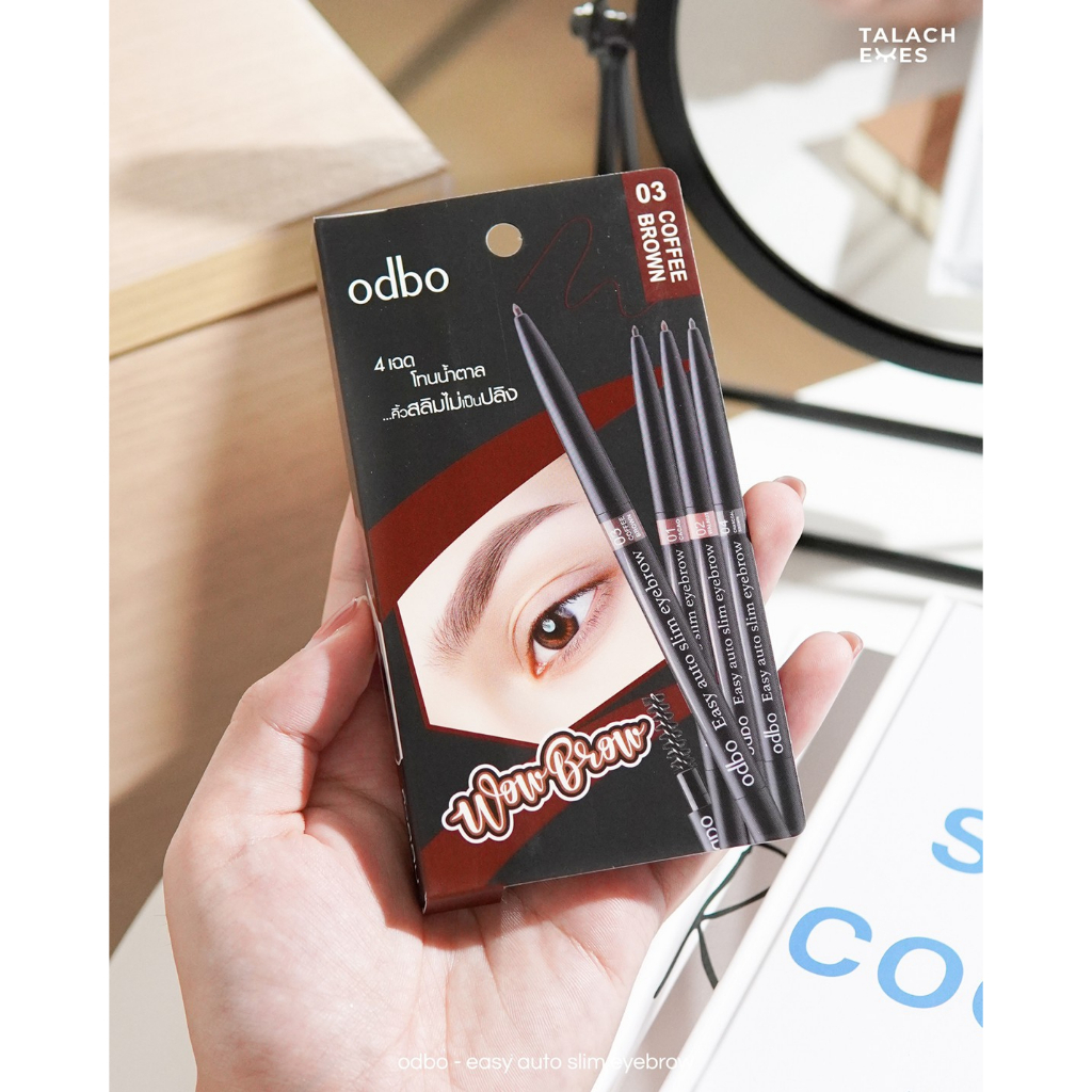 โอดีบีโอ ดินสอเขียนคิ้ว OD781 ที่เขียนคิ้ว แบบออโต้ สลิม 0.1g odbo Wow Brow Easy Auto Slim Eyebrow รูปที่ 7