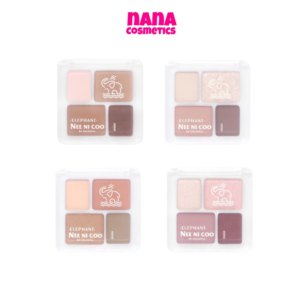 NC023 นี นิ คู พาเลท ทาตา อายแชโดว์ 4 สี NEE NI COO ELEPHANT 4 Color Eyeshadow