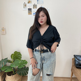 🌸Plussize🌸เสื้อคนอ้วน🌸อก 48 รอบแขน 22