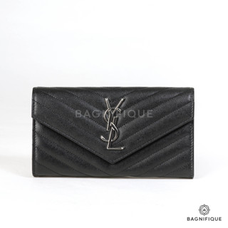 NEW YSL SARAH LONG BLACK CHEVRON SHW