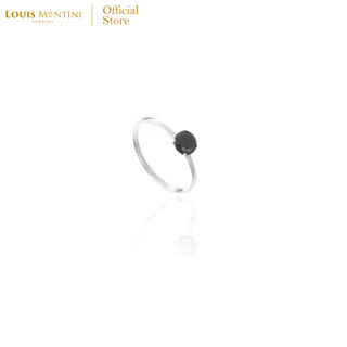 Louis Montini (Jewelry) Sterling Silver 925 Ring แหวนเงินแท้ 92.5% แหวนผู้หญิง รูปเพชร LJRG02