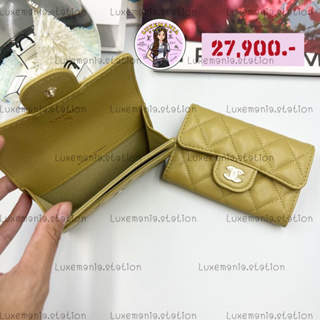 👜: New!! Chanel Flap Card Holder 22K Mustand‼️ก่อนกดสั่งรบกวนทักมาเช็คสต๊อคก่อนนะคะ‼️