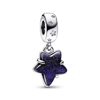 (พร้อมส่ง) Silver  Pandora Charm Star  ติ้งดาวเงิน ชาร์มPandora ของเเท้100%