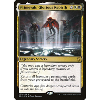 [MTG] Primevals Glorious Rebirth [DOM] [MULTI] [RARE] [NORMAL] [ENG] (การ์ดเมจิค / Magic the Gathering)