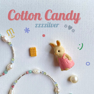 zzzilver Cotton candy Silver beads &amp; Mix Stones