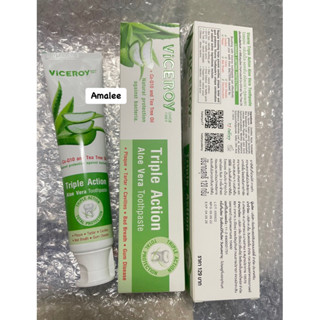 VICEROY Triple Action Aloe Vera Toothpaste ไวซรอย ทริปเปิ้ล แอคชั่น อโลเวร่า ทูธเพสท