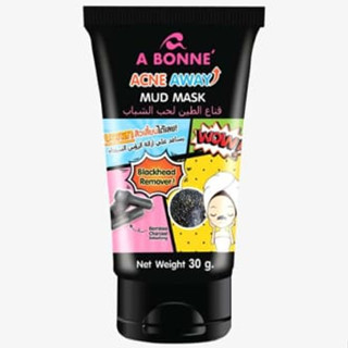 A Bonne Acne Away Mud Mask 30g  มาร์สเจลลอกสิวเลี้ยน สูตรดีท็อกซ์