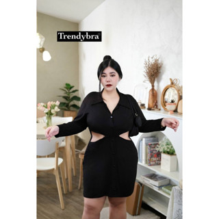 🔥Plussize🔥เดรสคนอ้วน🔥 L40-46   XL46-50