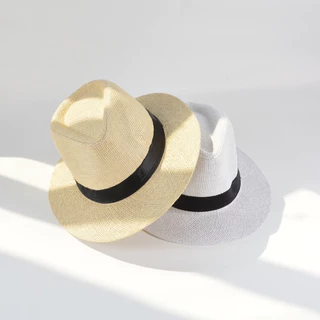 🌿HatForU🌿 หมวกทรงปานามา ทรงUnisex พร้อมส่งจากไทย ใส่กล่องทุกใบ