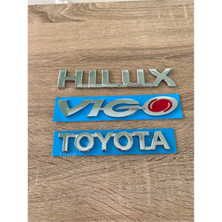 โลโก้ HILUX VIGO TOYOTA สีเงิน ราคาต่อชิ้น