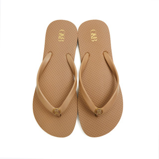 O&amp;B รองเท้าแตะ Malibu flip flop in Horizon Brown