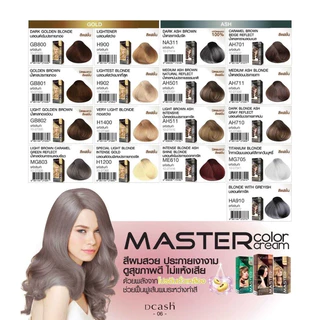(มี2แพ็คเกจค่ะ) ดีแคช โปรเฟสชันนอล มาสเตอร์ คัลเลอร์ครีม 60มล. | Dcash Professional Master Color Cream 60ml.
