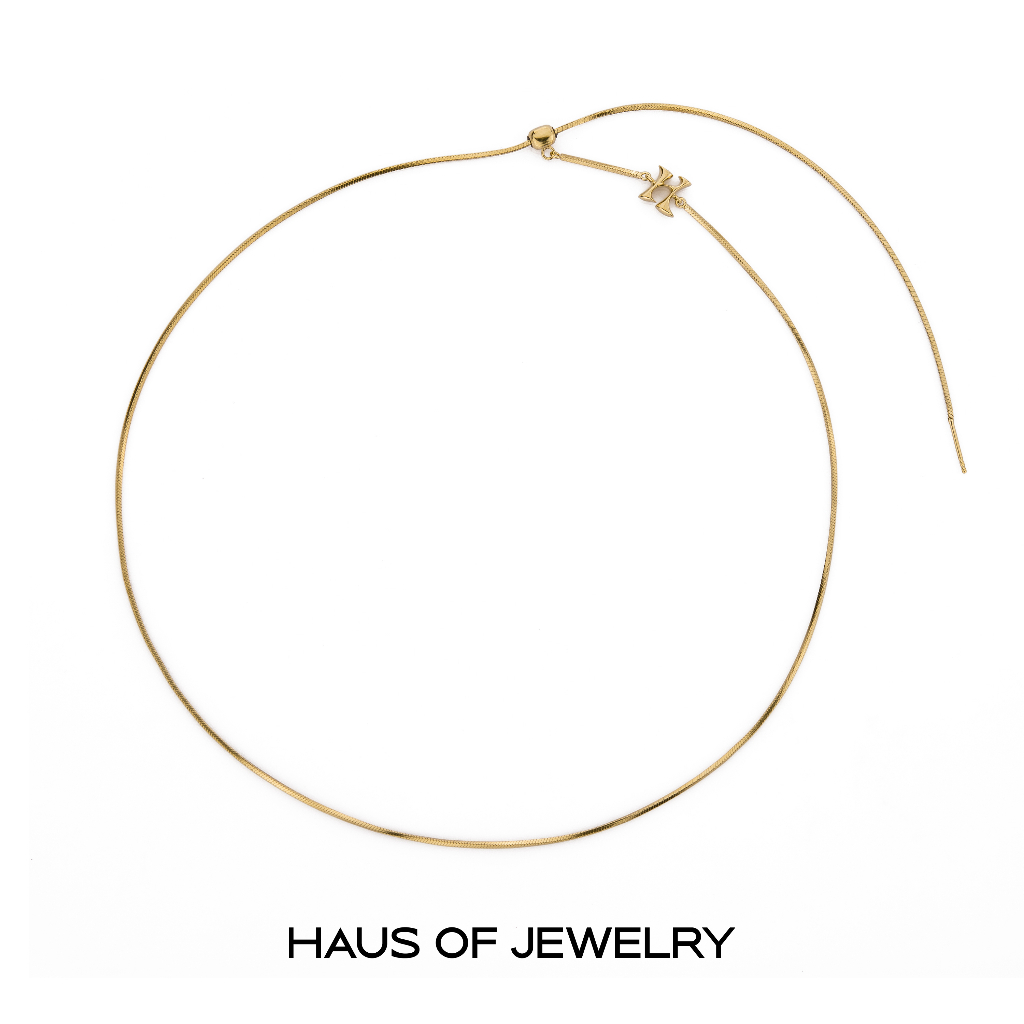 Haus of Jewelry - EVER No.4 Chain Necklace สร้อยคองานเงินแท้ 925 แบบที่ 4 สร้อยแบบเหลี่ยม