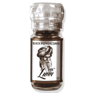 ลุนน์ เม็ดพริกไทยดำ ในขวดบด 50 กรัม - Lunn Black Peppercorn Grinder 50g