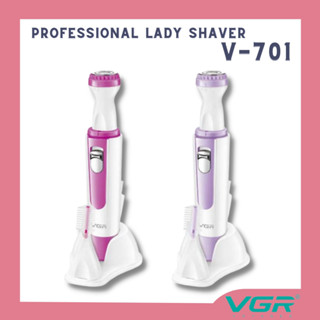 VGR NAVIGATOR PROFESSIONAL LADYSHAVER&amp;TRIMMER 2 in 1 เครื่องกําจัดขนคิ้วไฟฟ้า รุ่นV-701