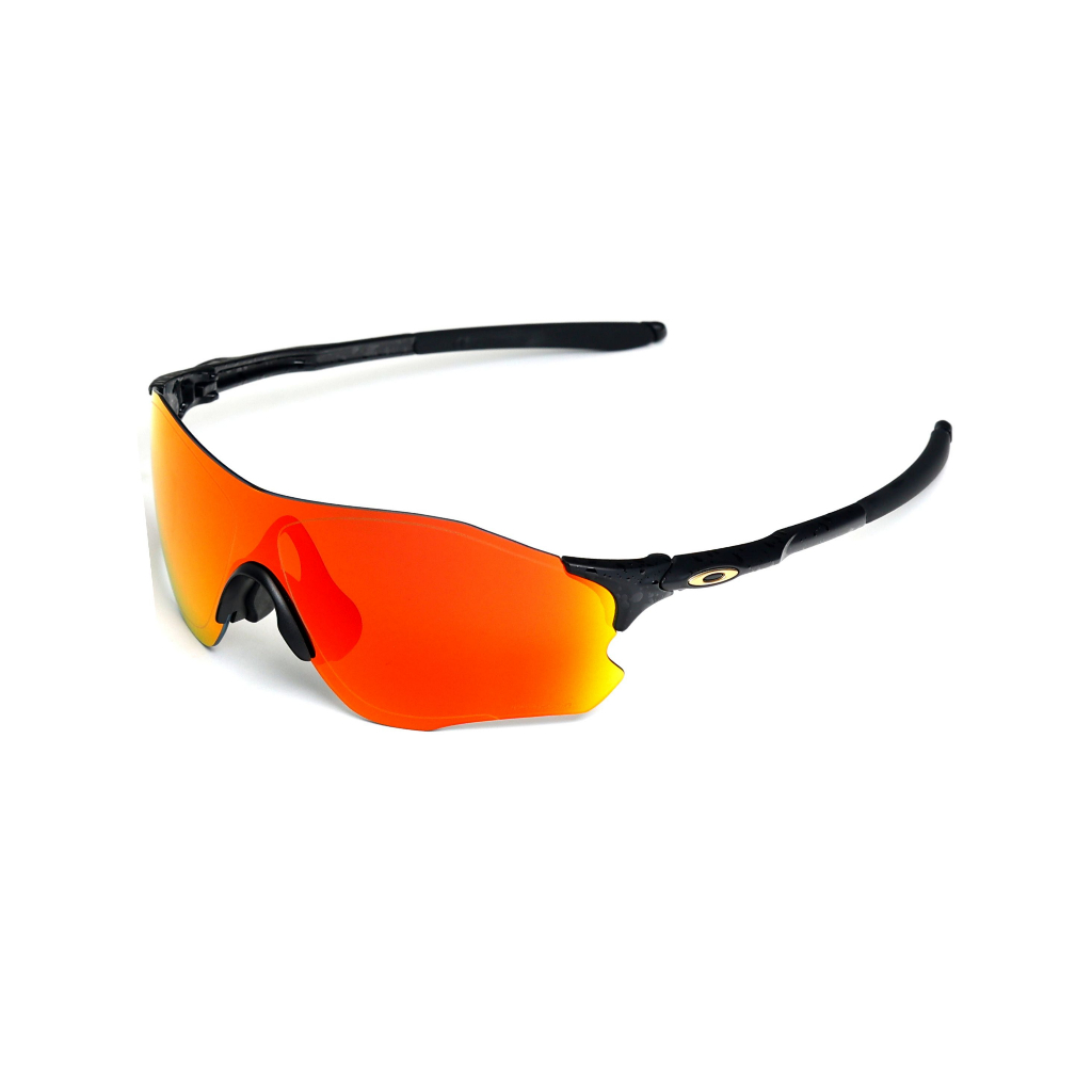 แว่นกันแดด OL รุ่น EVZERO PATH (ASIAN FIT) : MATTE BLACK SPLATTER/PRIZM RUBY (OO9313-3538)