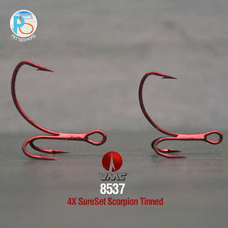 เบ็ด 3 ทาง Treble Hooks: VMC Scorpion 4X Tin (Sure Set)