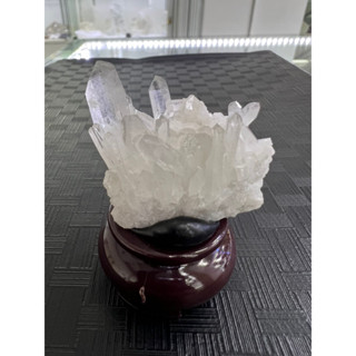 ผลึกคริสตัลควอต Crystal Quartz Cluster 3.5x3.7 centimeter