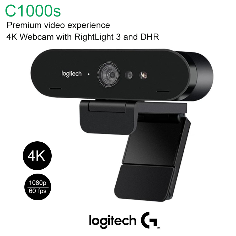 Logitech Brio C1000s Ultra 4K HD Web cam 60fps Auto Focus HDR กล้องเว็ปแคม