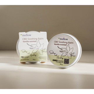 Mellow Organic ซูทธิง ซี.บี.ดี บาล์ม - กลิ่นวานิลลา C.B.D Soothing Balm - Vanilla Scented (50 g)