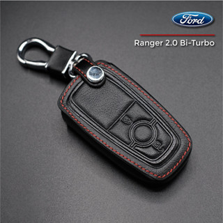 FORD รุ่น Ranger ซองหนังแท้ใส่กุญแจรีโมทรถยนต์ เคสหนัง ปลอกหนังกุญแจ