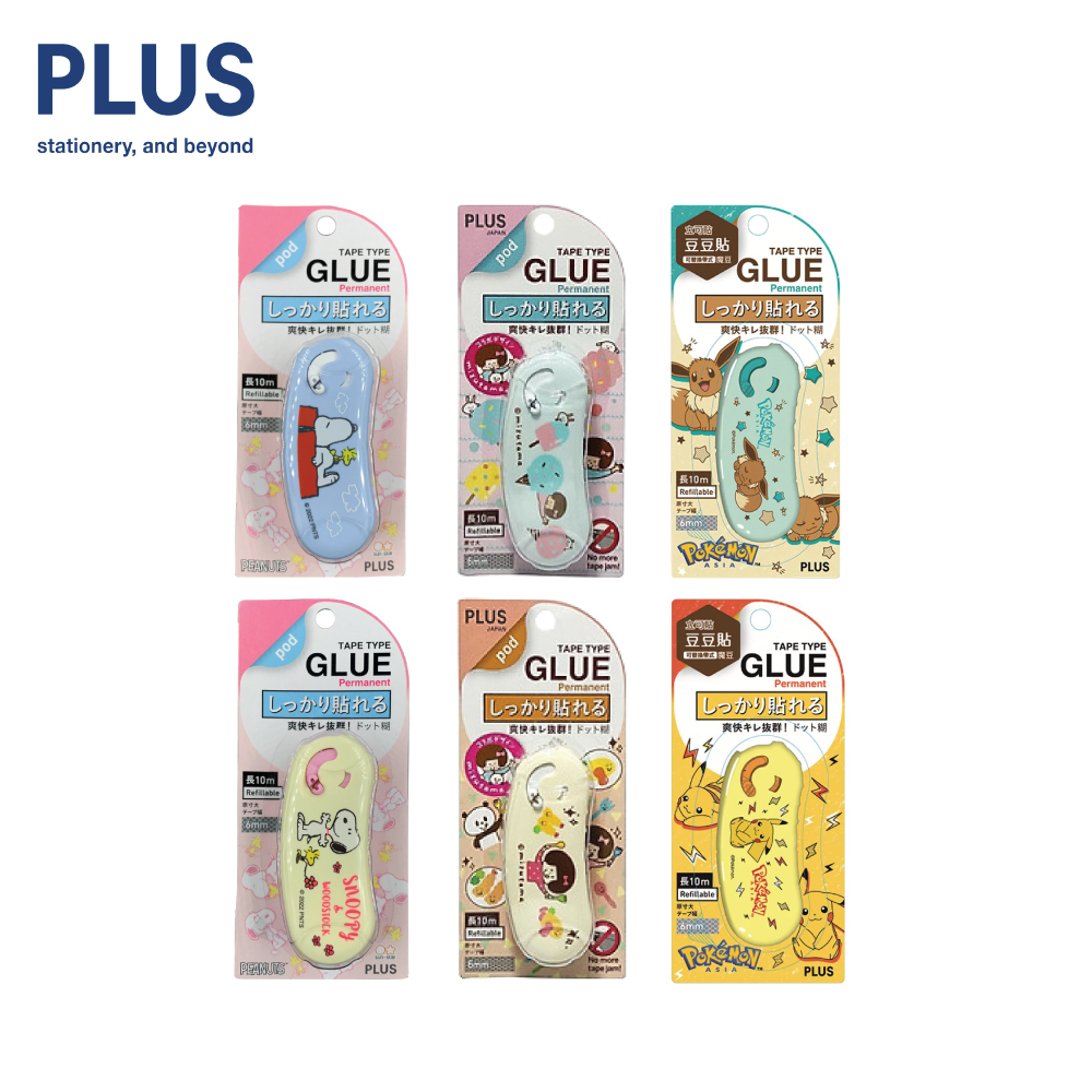 PLUS Glue Tape Norino Pod เทปกาวสองหน้า ลายลิขสิทธิ์