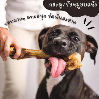 ขนมสุนัขเพื่อสุขภาพที่ดี ข้อหมู กระดูกขัดฟันสุนัข (หมาชอบมาก) กระดูกจริง 100%