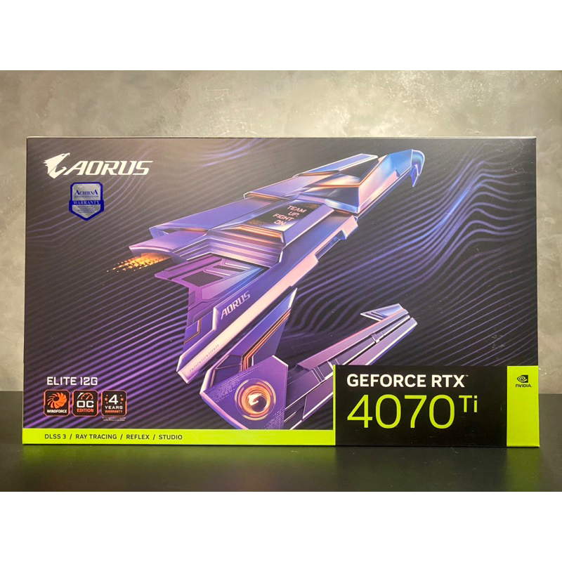 (4070Tiมือ1) GIGABYTE AORUS GEFORCE RTX 4070 TI ELITE 12G-12GB GDDR6X (ของใหม่มือ 1)