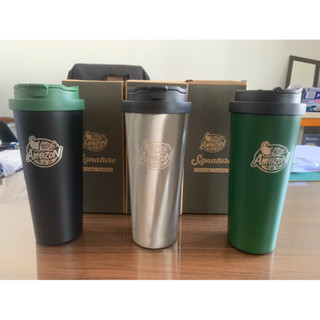 แก้วสเตนเลสเก็บความเย็น “Café Amazon Signature Stainless Tumbler”