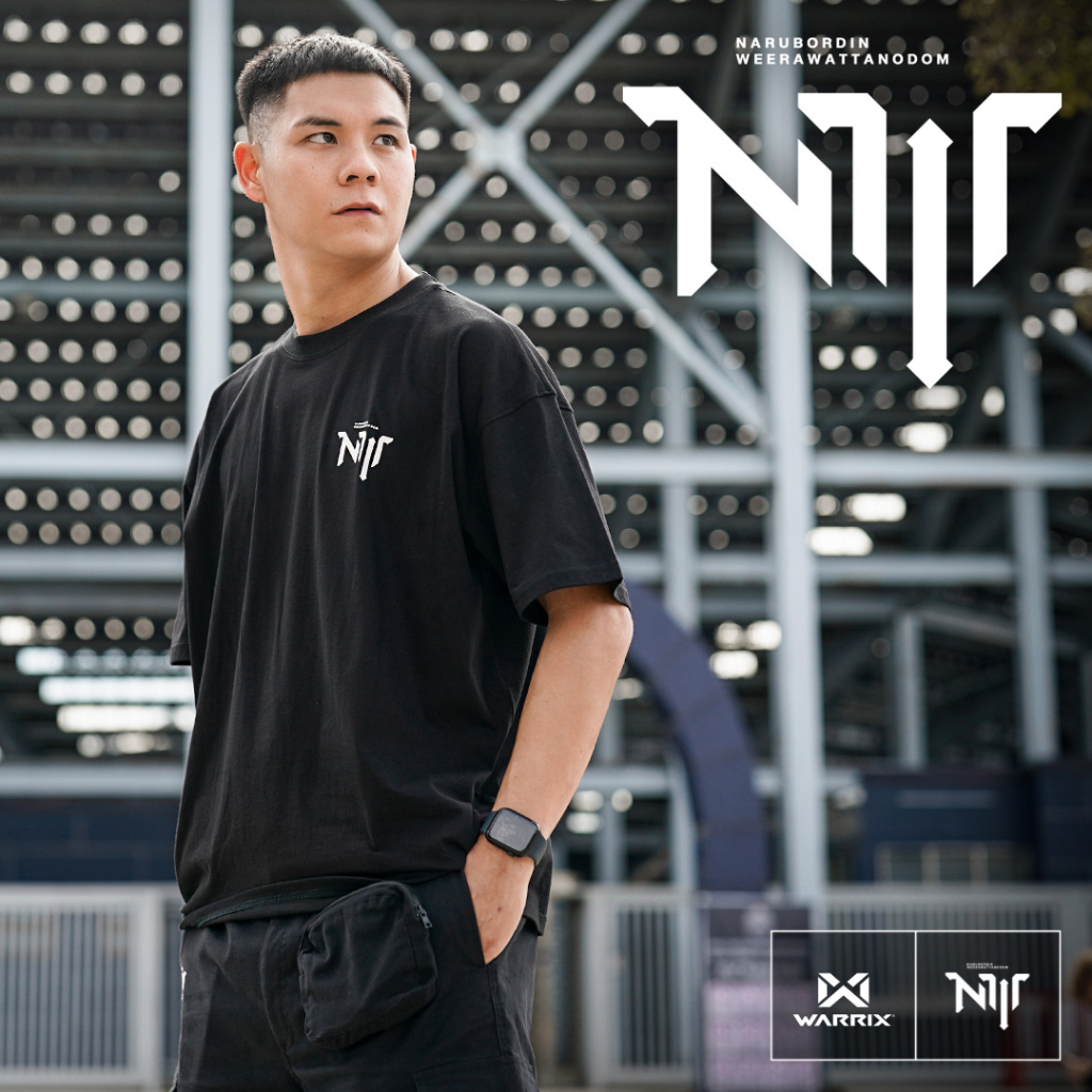 WARRIX เสื้อยืดคอกลม โอเวอร์ไซส์ ต้น นฤบดินทร์ (WA-224CAATON1)