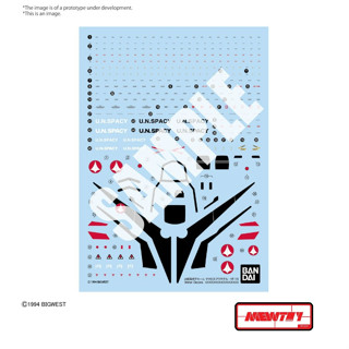 HG 1/100 YF-19 WATER DECALS