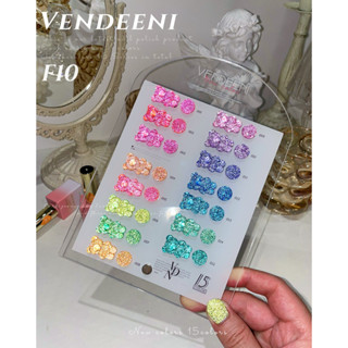 🔥พร้อมส่ง🔥F10 สีแฟลชนีออน 15 สี แบรนด์ VDN